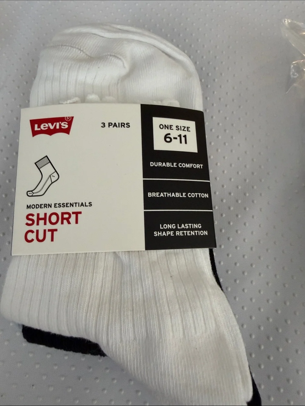 Levi's Short Cut Lettuce Socks (3 Pack) Women's